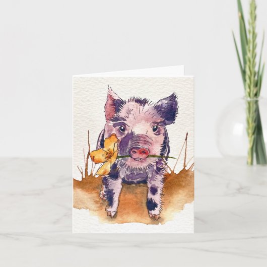 Muddy Piggy Karte (Vorderseite)