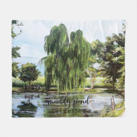 Muddy Pond Fleece Blanket (Vorderseite (Horizontal))