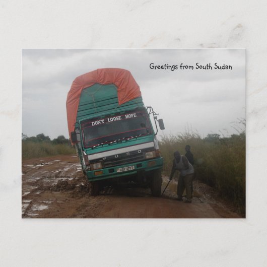 Muddy Road Postcard Postkarte (Vorderseite)