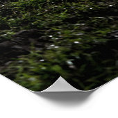 Muddy Rugby Ball sitzend auf einem zerkaut Gras Poster (Ecke)