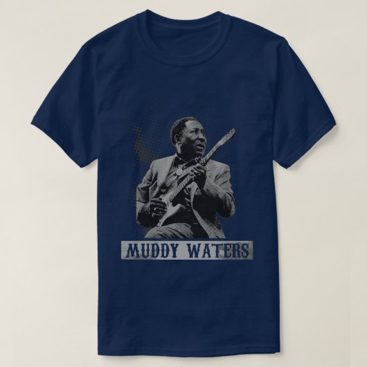 Muddy Waters Illustrationen T-Shirt (Design vorne)