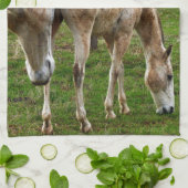 Muddy White Horses, Geschirrtuch (Gefaltet)