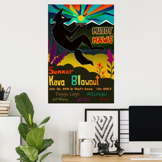 MuddyMaws 2024 Summer Blowout! Poster (Heimbüro)