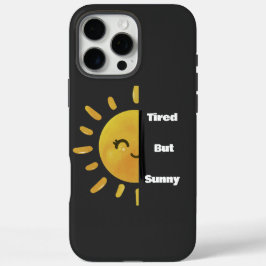 Müde aber Sonnenschein ☀️ | Lustiger Sommer Burnou iPhone 16 Pro Max Hülle