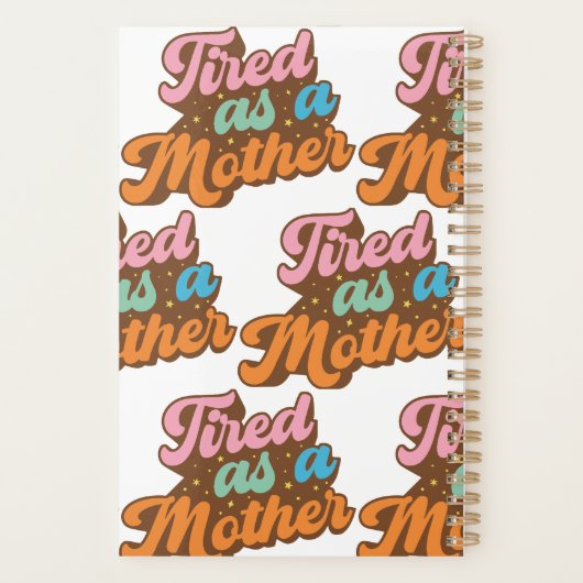 Müde als Mama-Planer Planer (Rückseite)