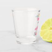 müde als Mutter schwarz Schnapsglas (Links)