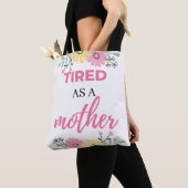 müde als Mutter schwarz Tasche (Von Nahem)