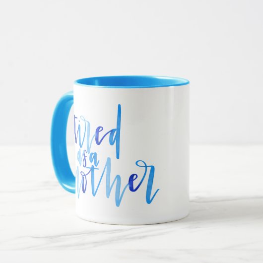Müde als Mutter-Tasse Tasse (Vorderseite Links)