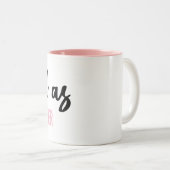 Müde als Mutter-Tasse Zweifarbige Tasse (VorderseiteRechts)