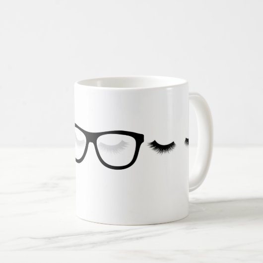 Müde Augen Kaffeetasse (VorderseiteRechts)