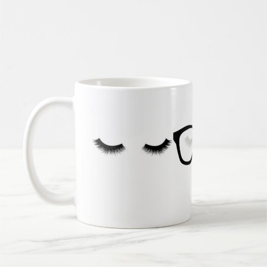 Müde Augen Kaffeetasse (Links)