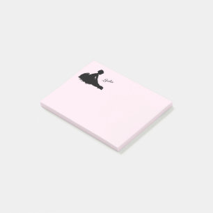 Müde Ballerina Personalisiert mit Namen Rosa Post-it Klebezettel