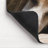 müde Basset Mousepad (Ecke)