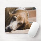 müde Basset Mousepad (Mit Mouse)