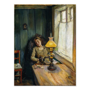 Müde Christian Krohg Fotodruck