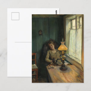Müde Christian Krohg Postkarte