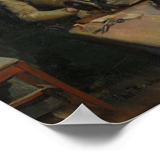 müde | Christlich Krohg | Poster (Ecke)