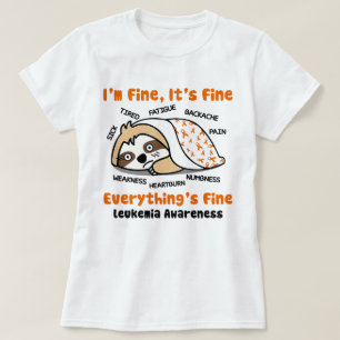 Müde Faulenzer Leukämie Bewusstsein ich bin gut es T-Shirt
