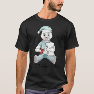 Müde Fauler Kater Weiß Der Kampf Ist Echt Geworden T-Shirt