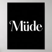 Müde Funny Saying Bro Teens Boys Kids Christmas Pa Poster (Vorne)