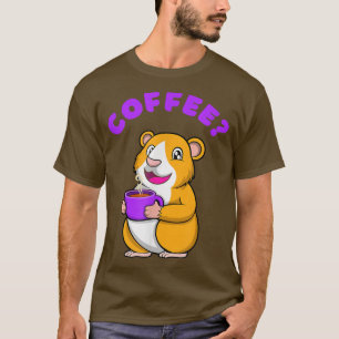 Müde Guinea Schweine Montag Kaffee T-Shirt