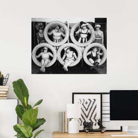 Müde Mädchen: 20er Poster (Heimbüro)