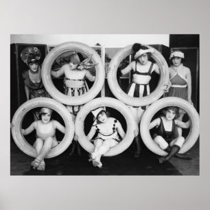 Müde Mädchen: Zwanzigerjahre Poster