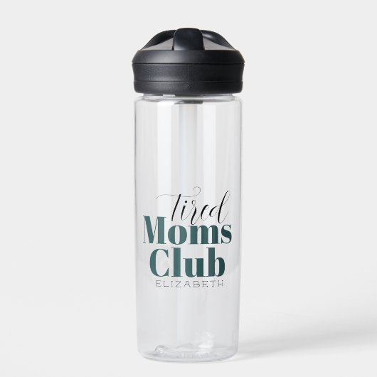 Müde Moms Club Wasserflasche Trinkflasche (Vorderseite)