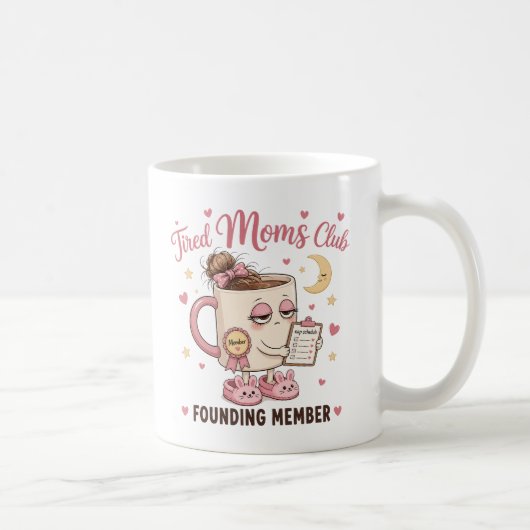 Müde Mutter braucht Kaffee bitte einführen Lustige Kaffeetasse (Rechts)
