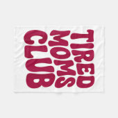 Müde Mütter Club - Lustiger Mutter Mama Meme Spruc Fleecedecke (Vorderseite (Horizontal))