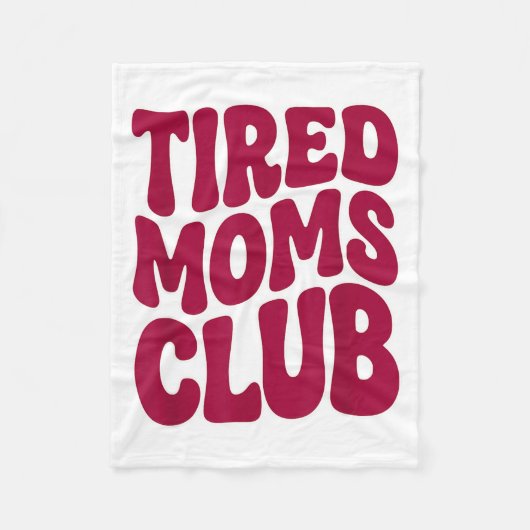 Müde Mütter Club - Lustiger Mutter Mama Meme Spruc Fleecedecke (Vorderseite)