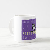 Müde Mutter der nächtlichen Zwillinge Kaffeetasse (Vorderseite Links)