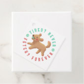 Müde? Nie. Hol dir? Für immer. Goldendoodle Geschenkanhänger (Beispiel)