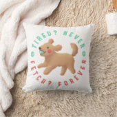 Müde? Nie. Hol dir? Für immer. Goldendoodle Kissen (Decke)