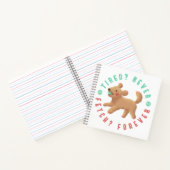 Müde? Nie. Hol dir? Für immer. Goldendoodle Notizblock (Innenseite)