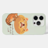 Müde Orange Katze Case-Mate iPhone Hülle (Rückseite (Horizontal))