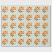 Müde Orange Katze Geschenkpapier (Flach)