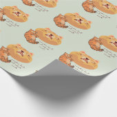 Müde Orange Katze Geschenkpapier (Ecke)