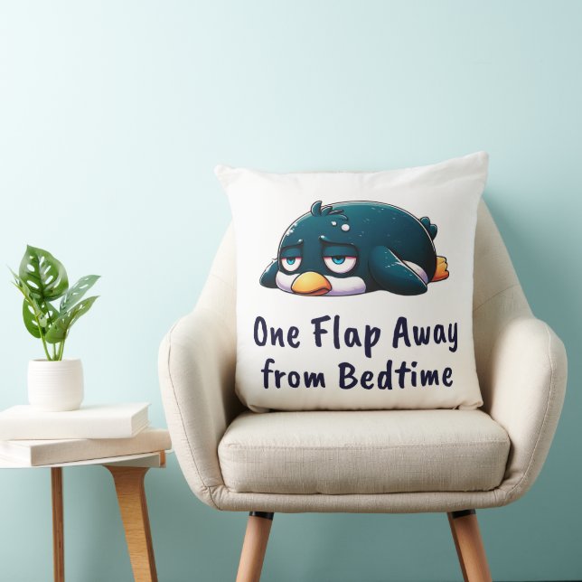 Müde Pinguin traurig und unmotiviert Kissen (Stuhl )