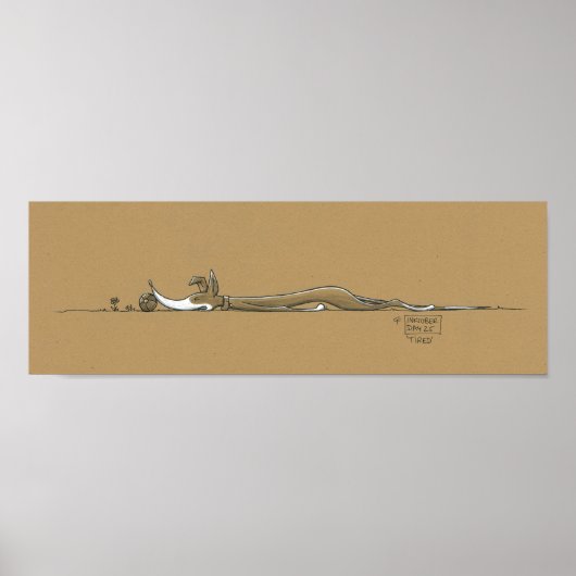 "müde" poster (Vorne)