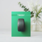 müde postkarte (Stehend Vorderseite)