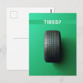 müde postkarte (Vorne/Hinten)