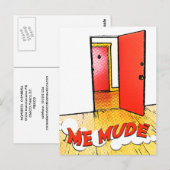 mudé: Puerta Cómica Postkarte (Vorne/Hinten)