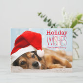 Müde Sankt Feiertagskarte (Stehend Vorderseite)