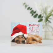 Müde Sankt Feiertagspostkarte (Stehend Vorderseite)