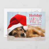 Müde Sankt Feiertagspostkarte (Vorne/Hinten)