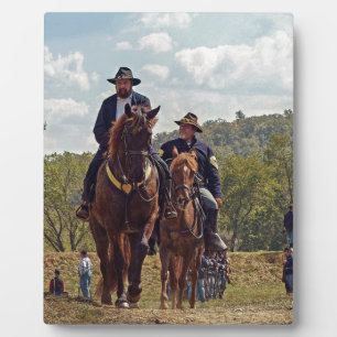 müde Soldaten für Gewerkschaft Fotoplatte
