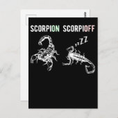 Müde Tier Schlafschluchzen Skorpion Postkarte (Vorne/Hinten)