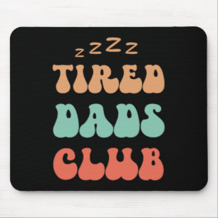 Müde Väter Club Rennstrecke auf Vater Papa Vater Mousepad