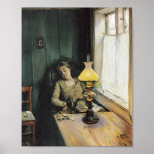 Müde von Christian Krohg (1885) Poster